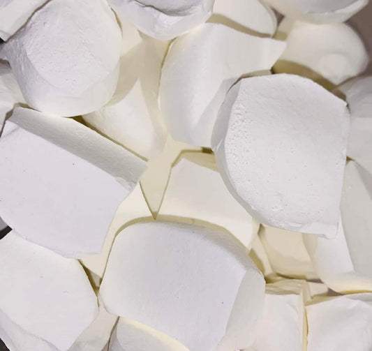 white cornstarch chunks